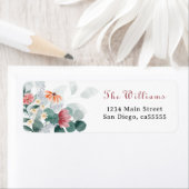 緑エレガントの野花ユーカリの演説 ラベル (インサイチュ)