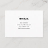 緑エレガントグリッター 名刺 (裏面)