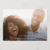 緑エレガントシダの水の色の結婚写真 セーブザデート (正面)