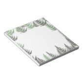 緑エレガントシダ花柄 ノートパッド (アングル)