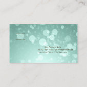 緑エレガントスタイリッシュの《写真》ぼけ味紹介カード 紹介カード (裏面)