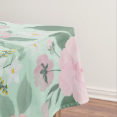 緑エレガントピンクフローラウォーター絵画カラー テーブルクロス (インサイチュ)