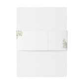 緑エレガントフローラ結婚ハート 招待状ベリーバンド (裏面例)