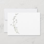 緑エレガントフローラ 出欠カード (裏面)