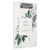 緑エレガントモダンの葉の多い熱帯の葉シダ クリップボード (右)