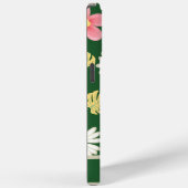 緑エレガントモダンピンクフローラ Case-Mate iPhoneケース (裏面 / 右)