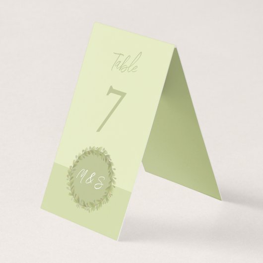 緑エレガントリース水色パーソナライズされた (正面)