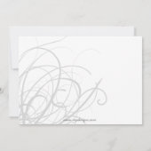 緑エレガント企業のパーティの招待状 招待状 (裏面)