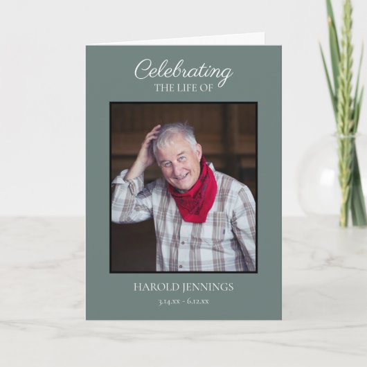 緑エレガント写真葬祭記念碑 プログラム (正面)