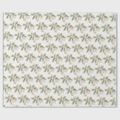 緑エレガント包み紙 ラッピングペーパー (フラット)