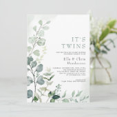 緑エレガント園ツインズコードベビーシャワー 招待状 (スタンド正面)