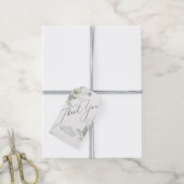 緑エレガント園パーティーありがとうラベル ギフトタグ (より糸付き)