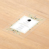 緑エレガント園フローラ卒業パーティー アクリル招待状 (レイダウン)