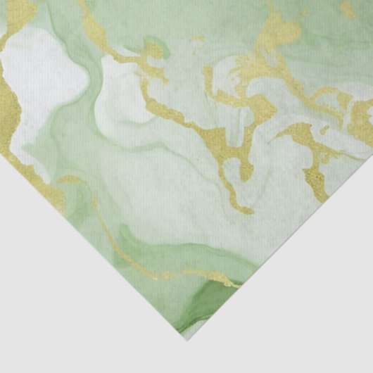 緑エレガント大理石フェイク金ゴールドグリッター効果0 薄葉紙 (詳細)