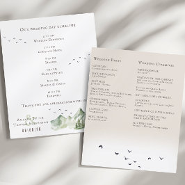 緑エレガント山のランドスケープ結婚式