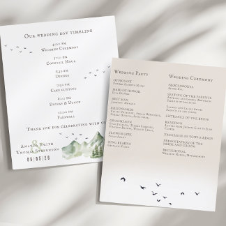 緑エレガント山のランドスケープ結婚式