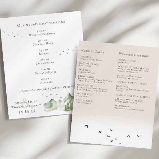 緑エレガント山のランドスケープ結婚式