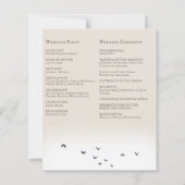 緑エレガント山のランドスケープ結婚式 (裏面)