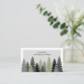 緑エレガント常緑樹プロフェッショナル 名刺 (スタンド正面)