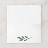 緑エレガント折り座席表 プレイスカード (外部開封)