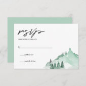 緑エレガント林の山 出欠カード (正面/裏面)