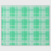 緑エレガント格子包み紙 ラッピングペーパー (フラット)