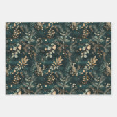 緑エレガント植物学 ラッピングペーパーシート (正面3)