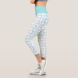 緑エレガント植物性の熱帯葉型パターン カプリレギンス