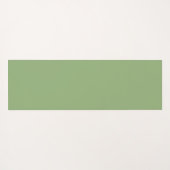 緑エレガント植物性の熱帯葉型パターン ヨガマット (裏面(横))