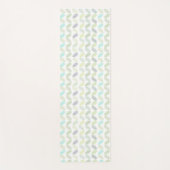 緑エレガント植物性の熱帯葉型パターン ヨガマット (正面)