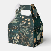 緑エレガント植物性クリスマス フェイバーボックス (正面サイド)