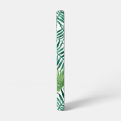 緑エレガント植物性パル葉モノグラム SAMSUNG GALAXYケース (左側面)