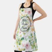 緑エレガント植物水彩野草 エプロン (インサイチュ)