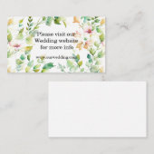 緑エレガント植物水彩野草 エンクロージャーカード (正面/裏面)