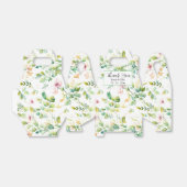 緑エレガント植物水彩野草 フェイバーボックス (折り畳みなし)