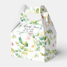 緑エレガント植物水彩野草 フェイバーボックス