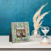 緑エレガント植物水彩野草 フォトプラーク (インサイチュ)