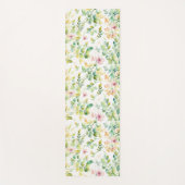 緑エレガント植物水彩野草 ヨガマット (正面)