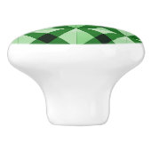 緑エレガント模様 セラミックノブ (側面)