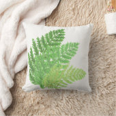 緑エレガント水色シダの木離れ地 クッション (ブランケット)