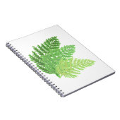 緑エレガント水色シダの木離れ地 ノートブック (右側)