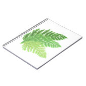 緑エレガント水色シダの木離れ地 ノートブック (左側)