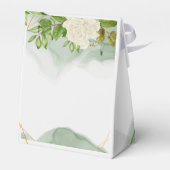 緑エレガント水色バラ結婚ズ フェイバーボックス (裏面サイド)