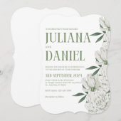 緑エレガント白の植物学 (正面/裏面)