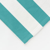 緑エレガント白ストライプ色装飾傾向カラー フリースブランケット (角)