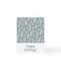 緑エレガント白ハッピーホリデーズビジネスロゴ