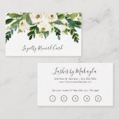 緑エレガント白フローラまつ事業 ロイヤリティカード (正面/裏面)