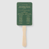 緑エレガント白水色フローラ ハンドファン