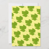 緑エレガント紅葉黄フローラ結婚ズ 招待状 (裏面)