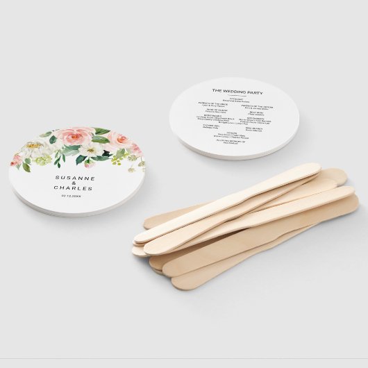 緑エレガント結婚フローラ ハンドファン (組立なし)